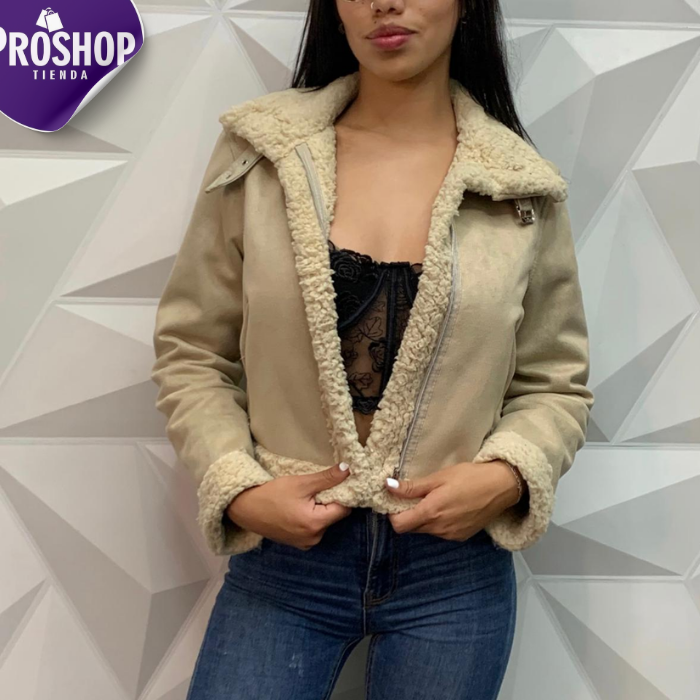 Chaqueta gamuza forrada en ovejero - Estilo clásico y la comodidad incomparable
