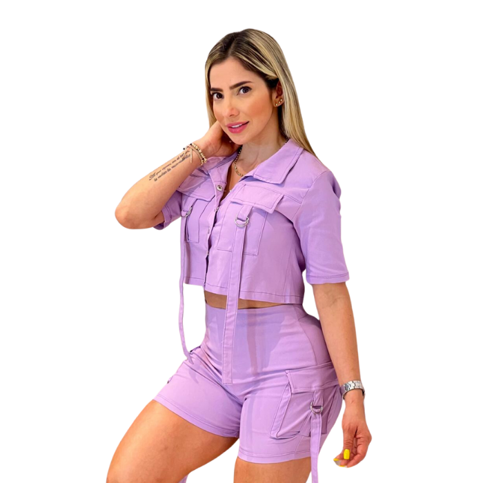 Conjunto 2 piezas chaleco y Short - Añade sofisticación y estilo a tu armario