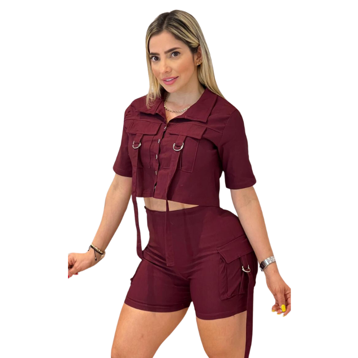 Conjunto 2 piezas chaleco y Short - Añade sofisticación y estilo a tu armario