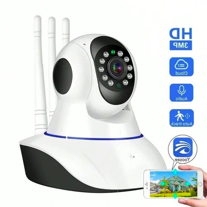 Cámara Tres Antenas Wifi 380Pro Robotic - Seguridad Inteligente a Tu Alcance