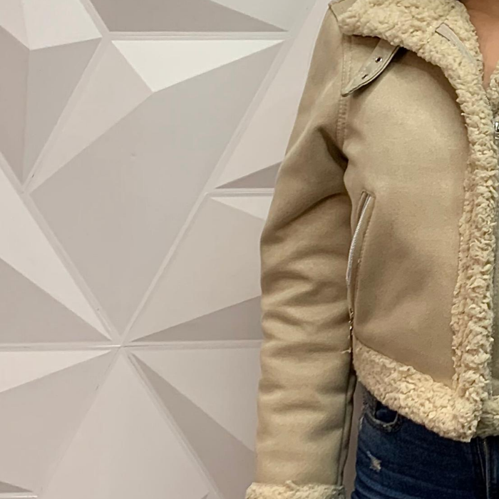 Chaqueta gamuza forrada en ovejero - Estilo clásico y la comodidad incomparable