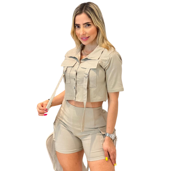 Conjunto 2 piezas chaleco y Short - Añade sofisticación y estilo a tu armario