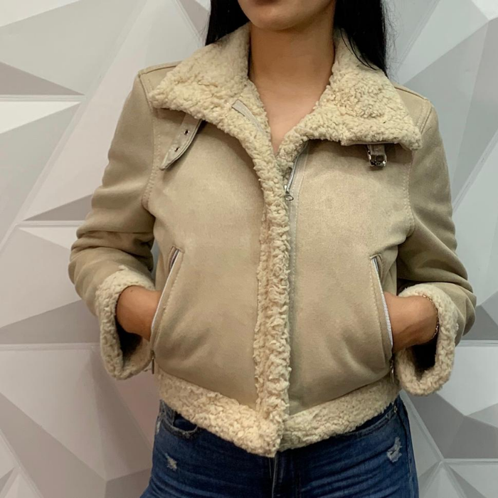 Chaqueta gamuza forrada en ovejero - Estilo clásico y la comodidad incomparable