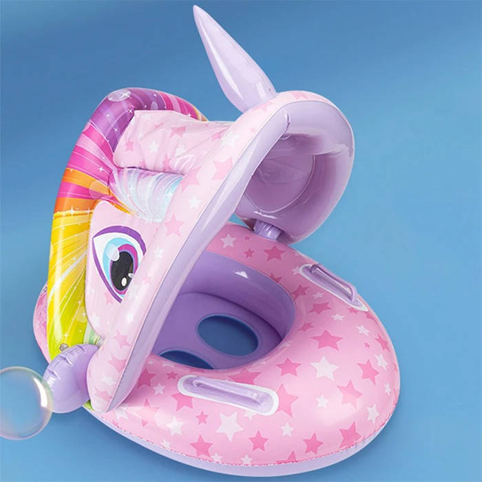 Flotador Bebés Camaleon Techo Niño Niña - Forma de Unicornio Rosa