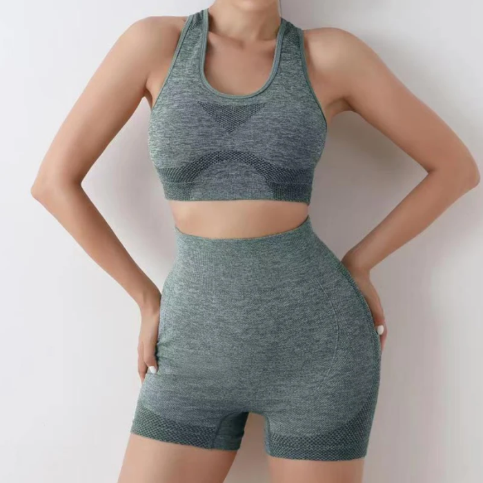 Conjunto Deportivo Short + Top - Fitness - ¡Comodidad, estilo y rendimiento en un solo conjunto!