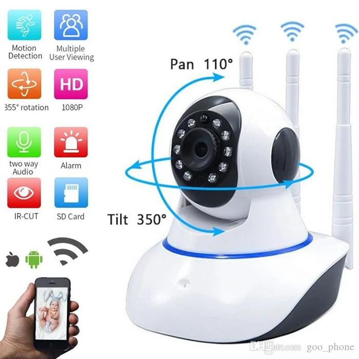 Cámara Tres Antenas Wifi 380Pro Robotic - Seguridad Inteligente a Tu Alcance